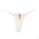 Tanga Colaless Ajustable De Algodón Blanco Talla L-XL
