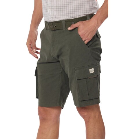 BERMUDA CON CINTO 38-60 VERDE