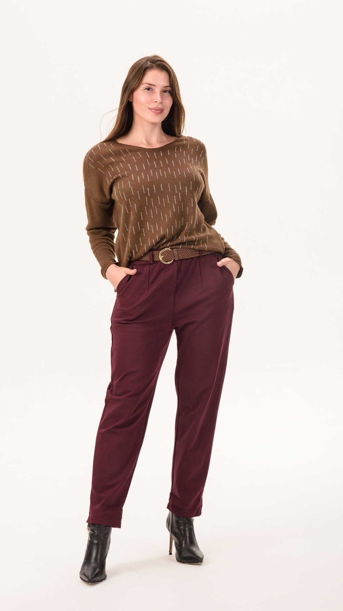 Pantalón Matilde Bordó