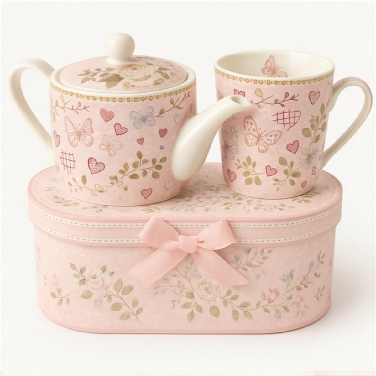 Tetera y Mug de Cerámica – Set de Té para Uno 