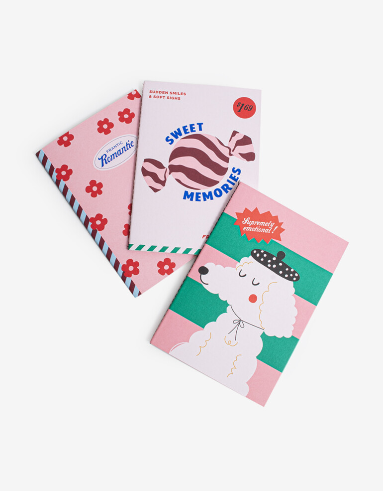 Anotadores Cuadernos y Memos Cuaderno Set Combinacion Multicolor