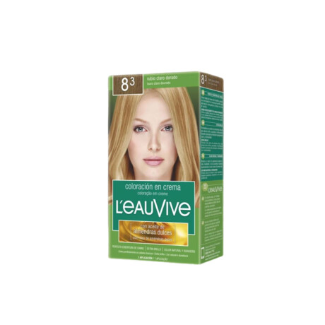 TINTA LEAU VIVE KIT ESTUCHE Nº8.3 RUBIO CLARO DORADO TINTA LEAU VIVE KIT ESTUCHE Nº8.3 RUBIO CLARO DORADO