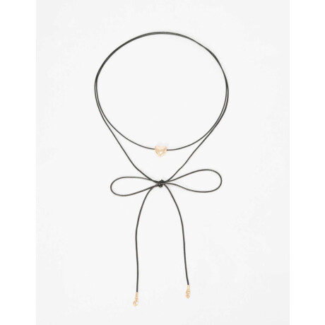 Chocker Con Dijes Corazón Dorado