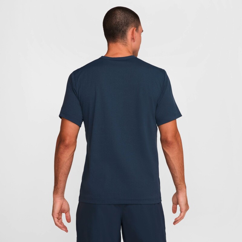 Camiseta Nike Dri-Fit Uv Hyverse Swoosh de Hombre Azul