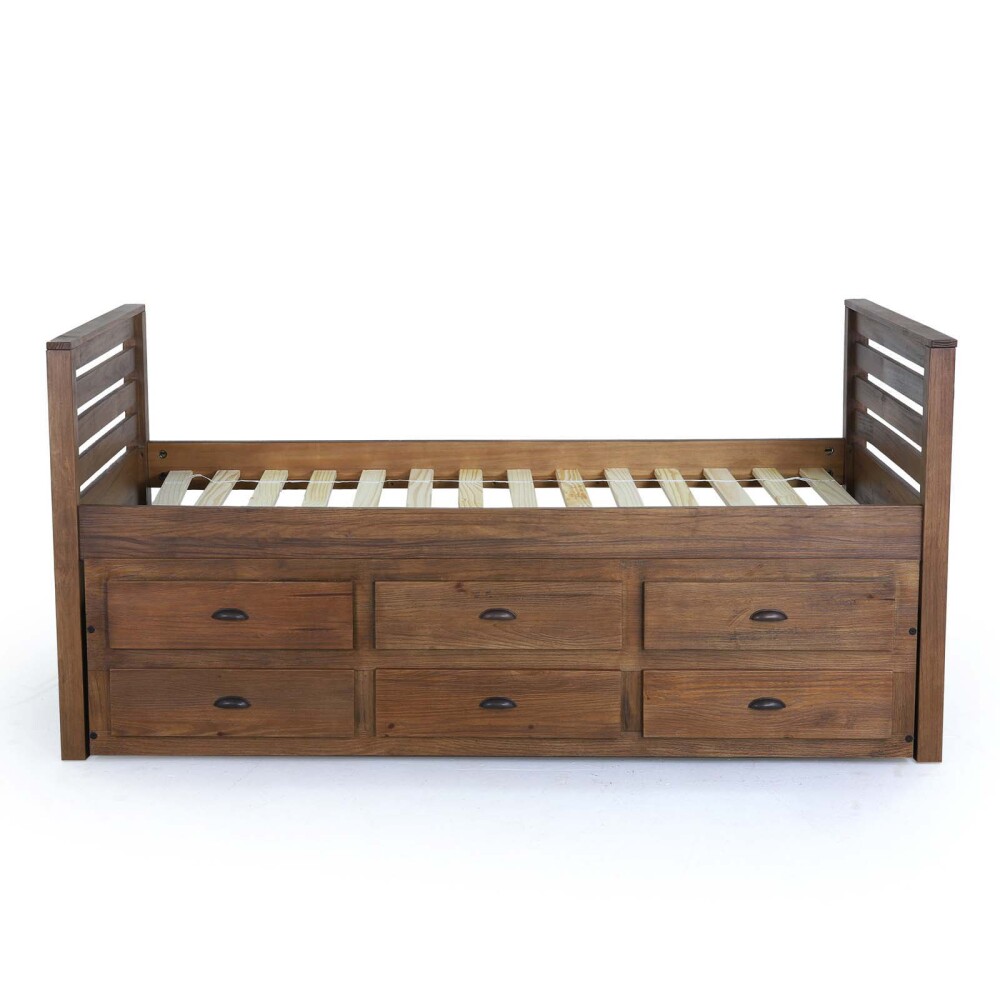 CAMA MARINERA MADERA MARRON MONTAUK