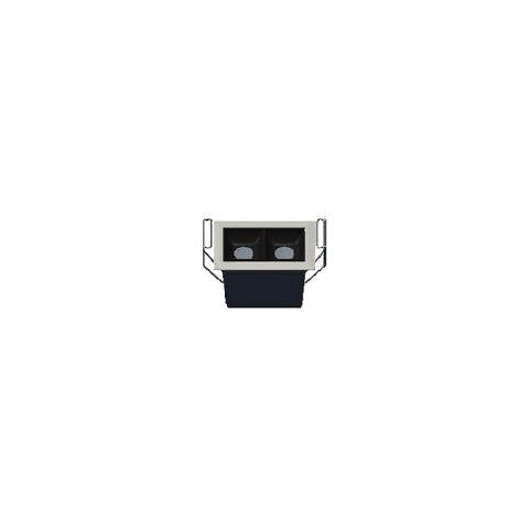 Downlight rect led 4W cálida 100-277v ac 320lm 30° ZU0422