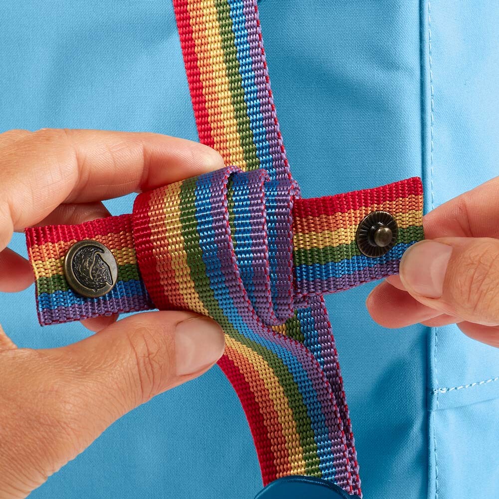 Mochila Fjallraven Kanken Rainbow Mini Unisex Pastel Lavender-Rainbow