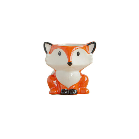 Maceta de ceramica zorro naranja Naranja