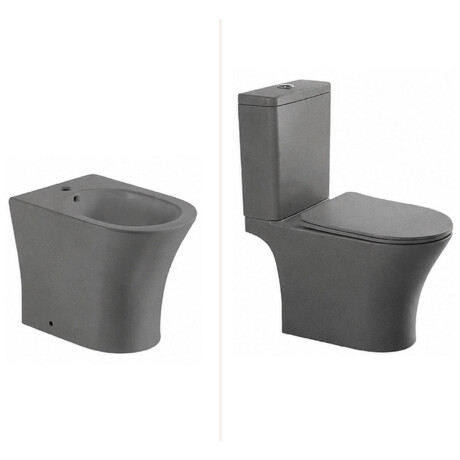 JUEGO DE LOZA SANITARIA ANORI GAMAS DE GRIS PARA BAÑO GAMAS DE GRIS