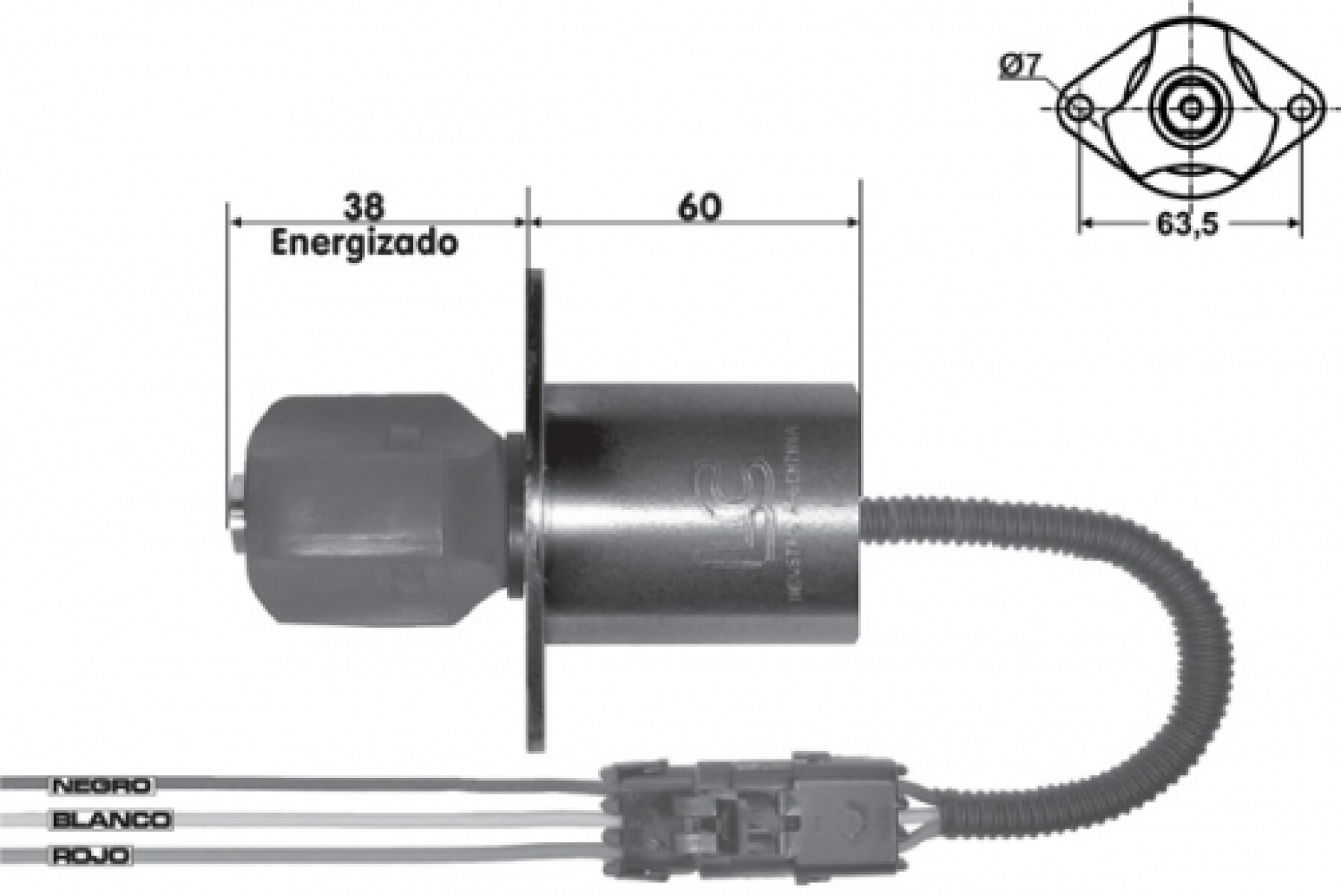 AUTOMATICO DE ARRANQUE - SOL/DE PARE CUMMINS BUS-TRUKCS-MAQ- 12V 63.5MM LC 