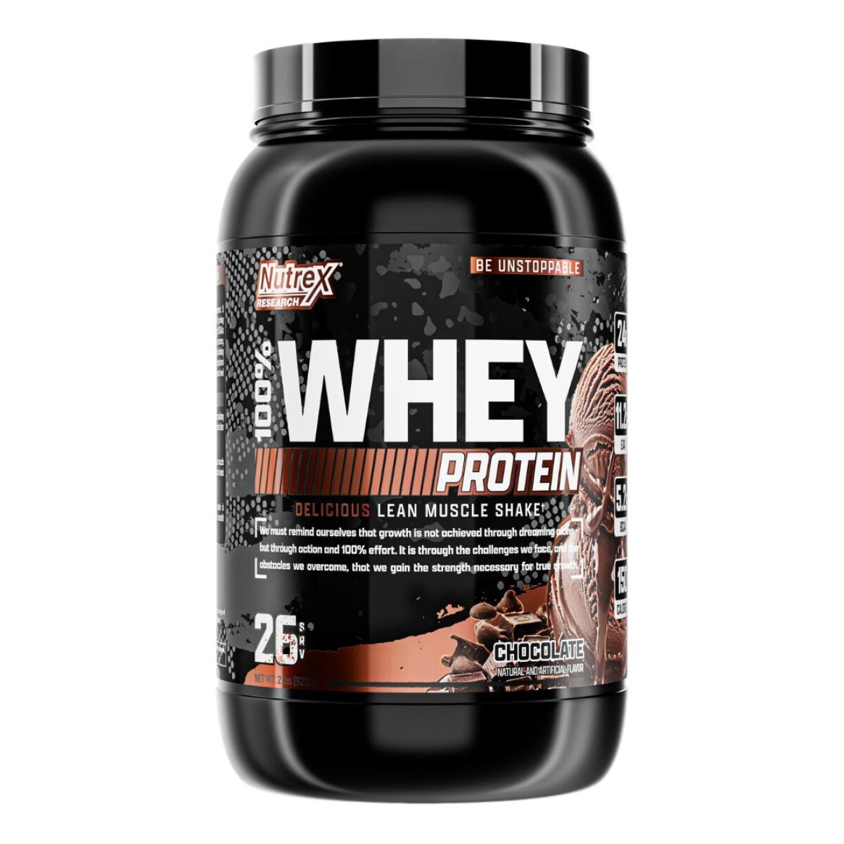 100% Whey Protein Chocolate | Proteína de Suero | 2 lb - Nutrex 