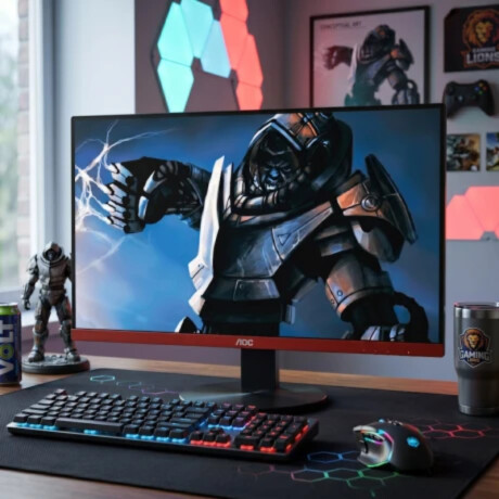 Monitor Gamer AOC 24'' | Full HD Color negro