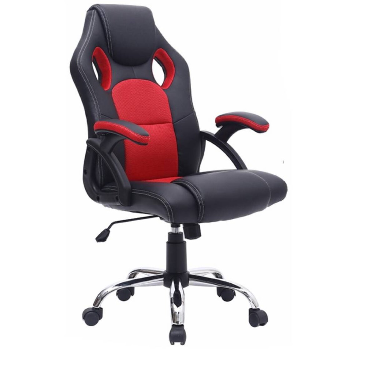 SILLA GAMER TIPO BUTACA NEGRA-roja Y2706 