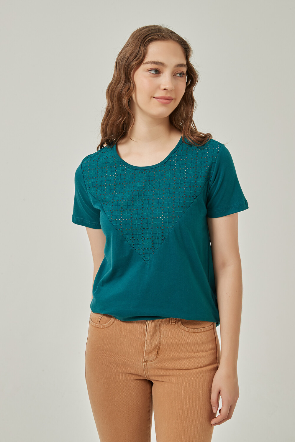 Remera Kelpie Verde Azulado