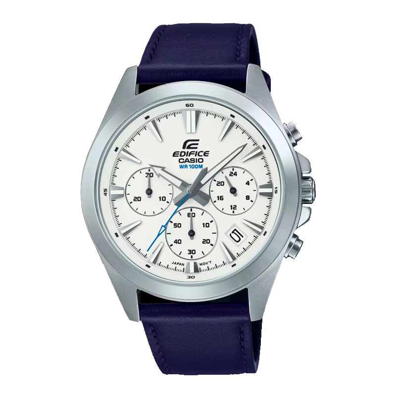 Reloj Edifice con correa de cuero EFV-630L-7AVUDF Reloj Edifice con correa de cuero EFV-630L-7AVUDF