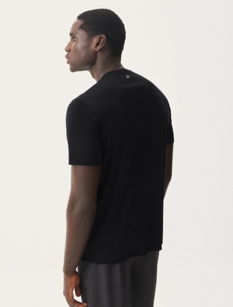 CAMISETA DEPORTIVA MANGA CORTA NEGRO