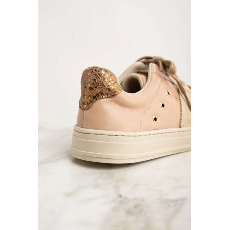 Zapatilla Cuero Rosa Viejo