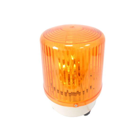 Baliza giratoria amar. c/ y s/ sonido 15x20cm-220V CF4104