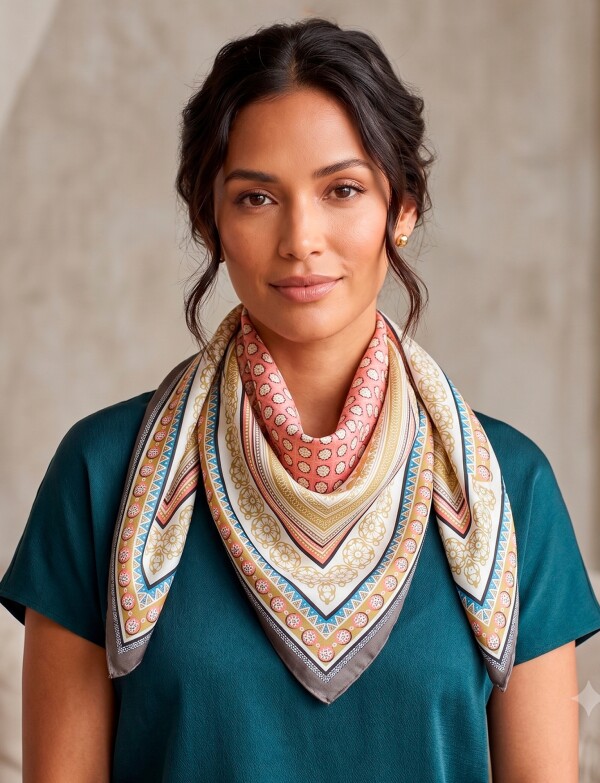 Pañuelo Boho MARRON/MULTI