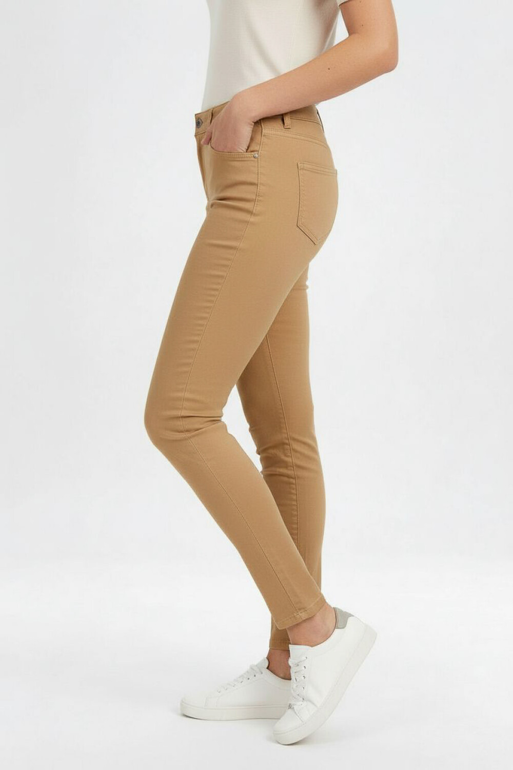 Pantalon Bardot Beige Oscuro