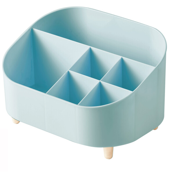 Organizador maquillaje celeste