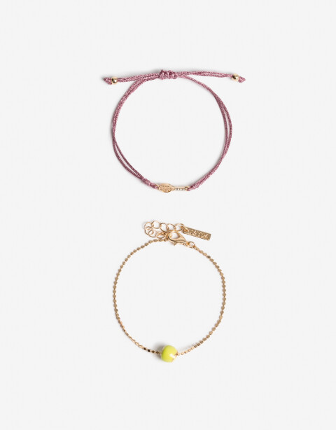 Pulseras Flexibles Sets Color Set De Pulseras Athletic Bling - Dorado