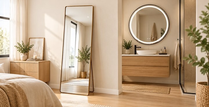 Espejos decorativos: cómo elegir el ideal para cada ambiente