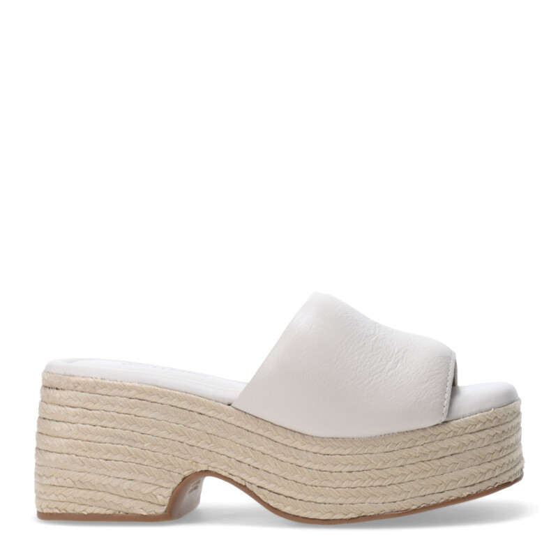 Zuecos de Mujer Bottero liso Blanco Hueso