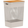 Organizador Alto l Tapa de Bambú Beige
