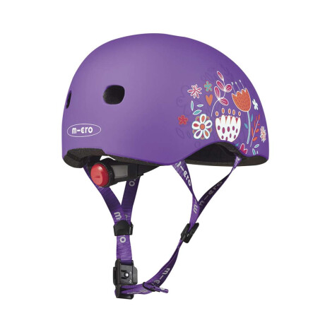 Casco Infantil Con Luz Micro Talle Único Flores