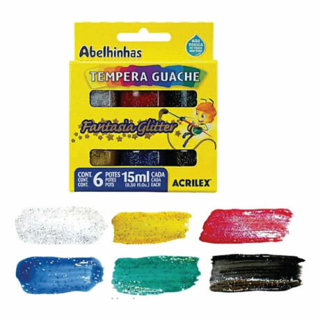 Tempera Glitter Acrilex x6 Tempera Glitter Acrilex x6