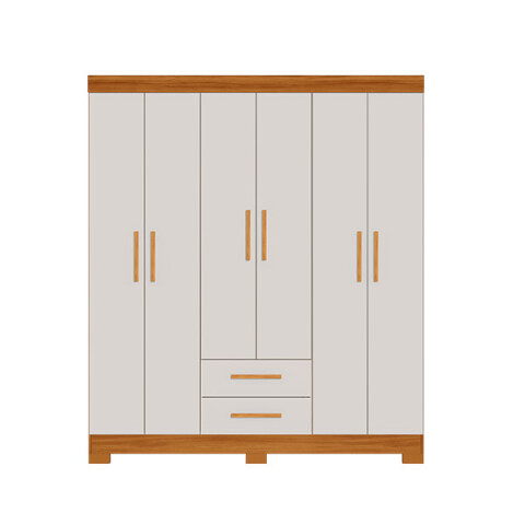 Ropero NT5010 6 Puertas Notavel Freijo Trend | Off White Ropero NT5010 6 Puertas Notavel Freijo Trend | Off White