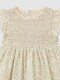 Vestido De Flores Con Smock Piedra