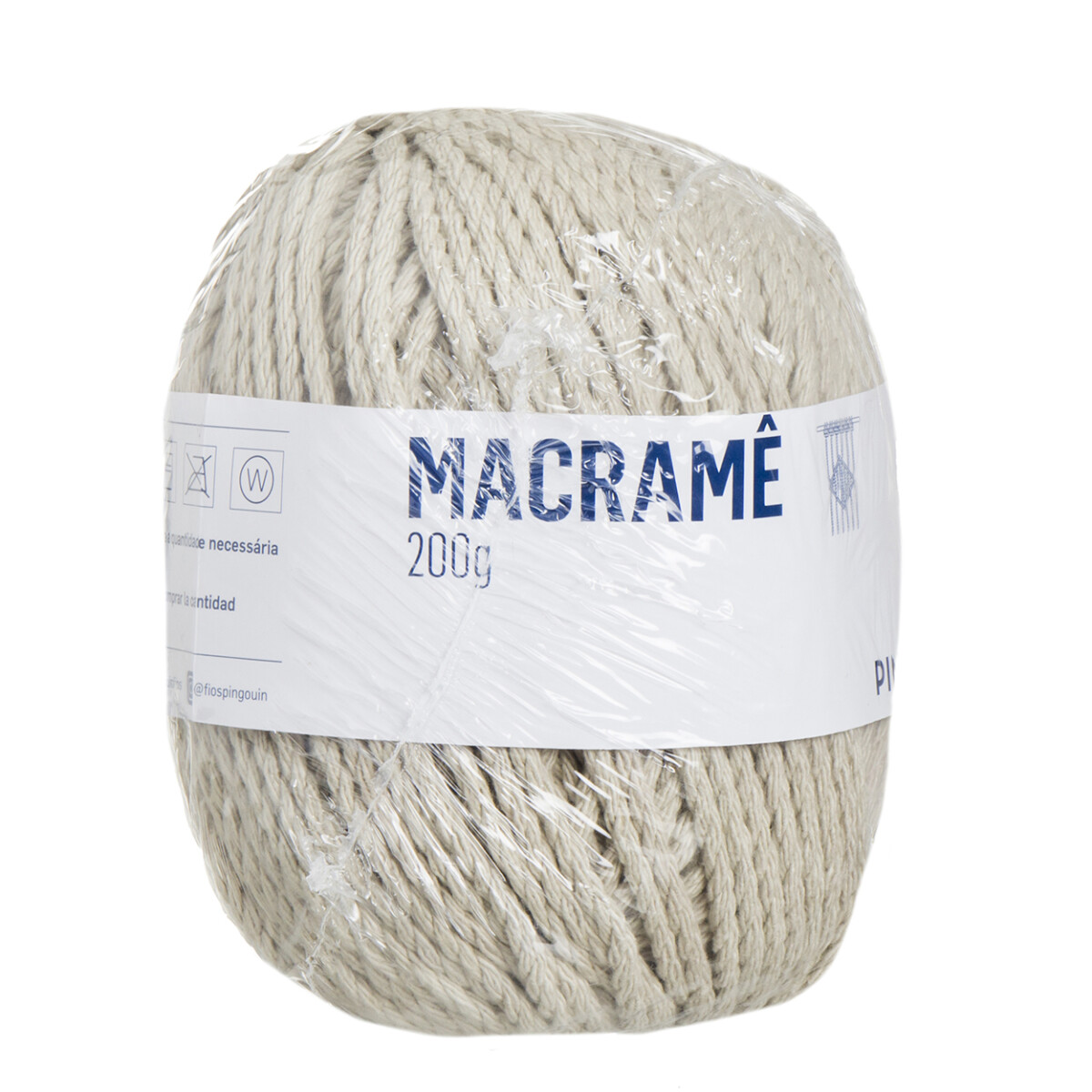 macrame 200 grs - areia da praia 