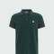 Moncler -Remera polo de algodón manga corta Verde