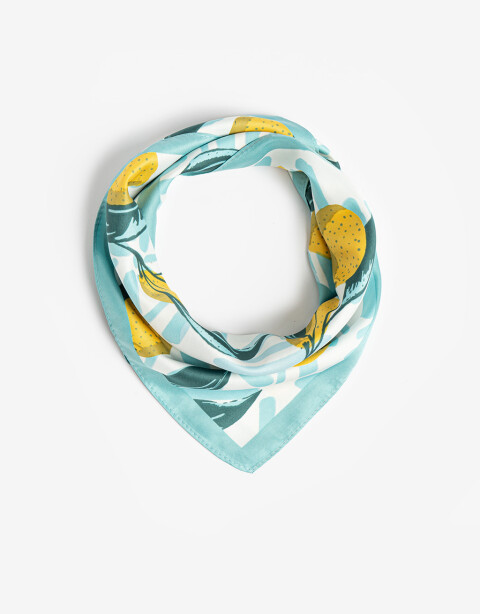 Pañuelos Raso Estampados Varios Pañuelo Raso Estampado - Amarillo Medio