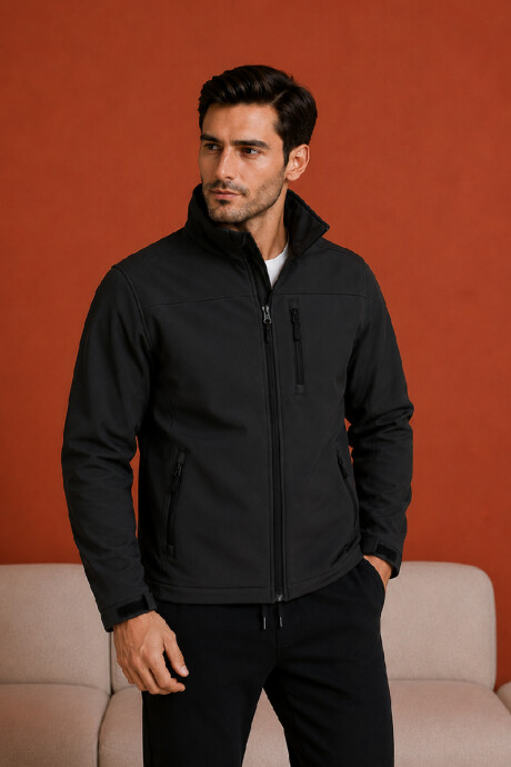 Campera de Neopreno Hombre Negra