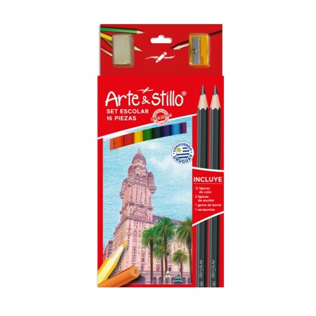 Set escolar Arte Stillo 16 Piezas 001