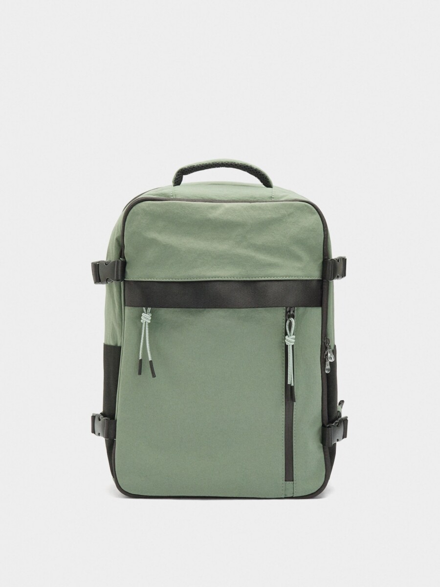 Mochila De Cabina De Nylon verde
