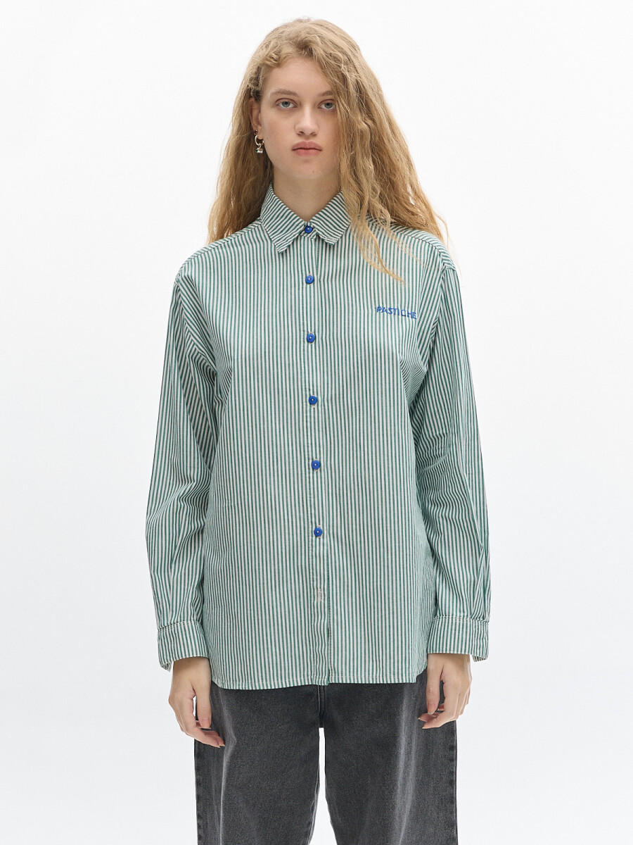 Camisa Noble Stripes - Verde 