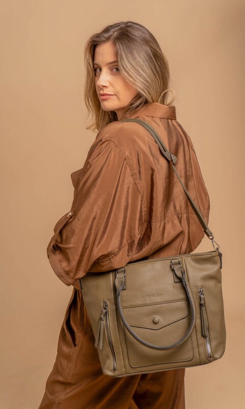 CARTERA MALVON VERDE MILITAR