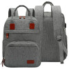 Mochila Maternal Carestino Boston + Cambiador + Estuche Térmico Gris