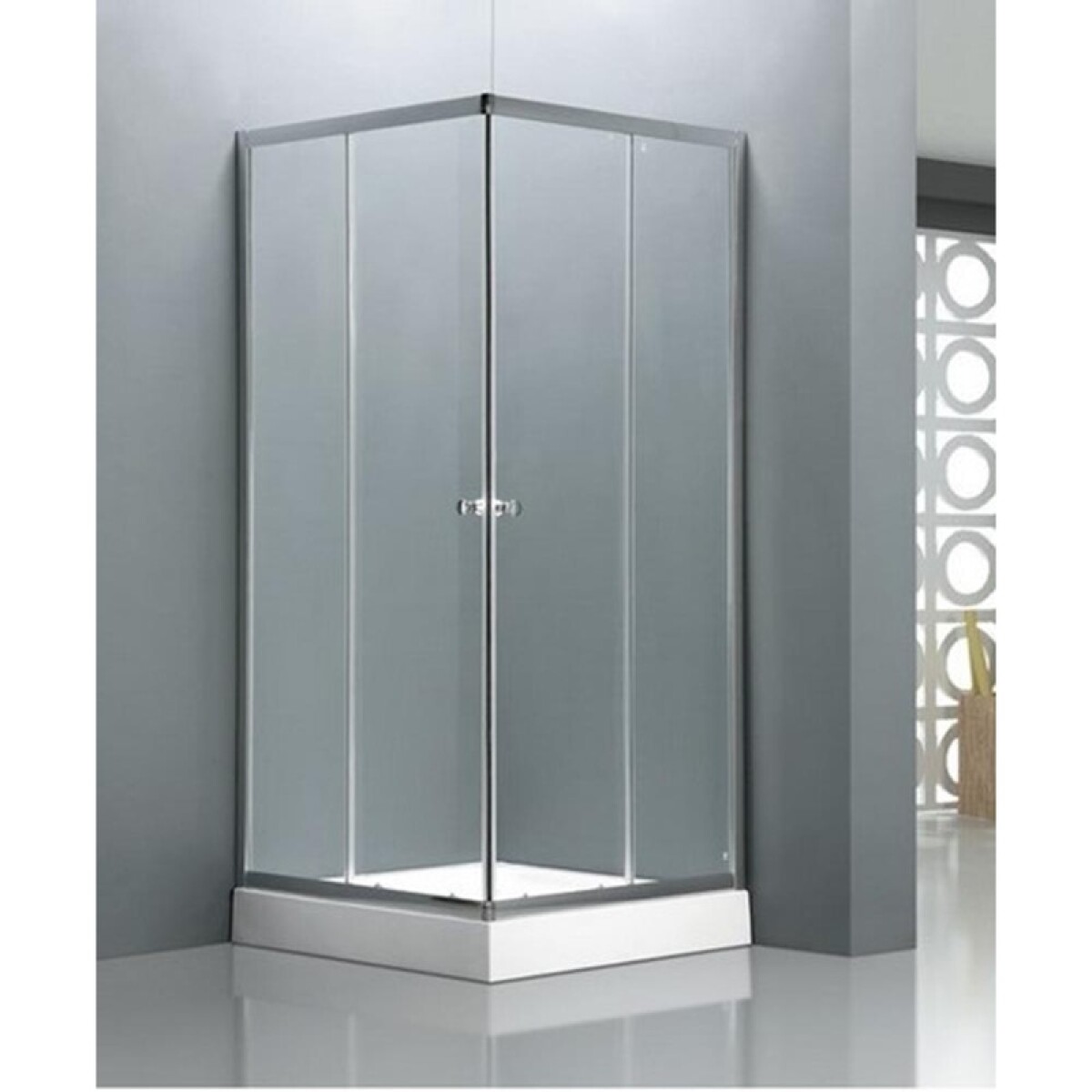 Cabina De Ducha Cuadrada 80x80 Cm Con Base 