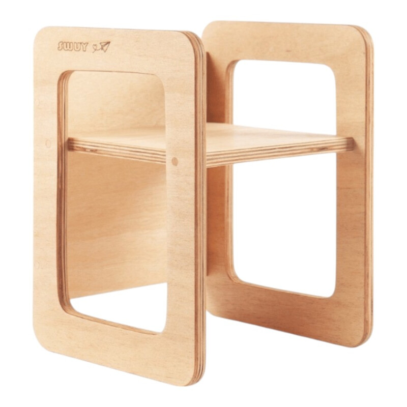 Silla Cubo Montessori en Madera – 3 Posiciones Evolutivas Swuy Silla Cubo Montessori en Madera – 3 Posiciones Evolutivas Swuy