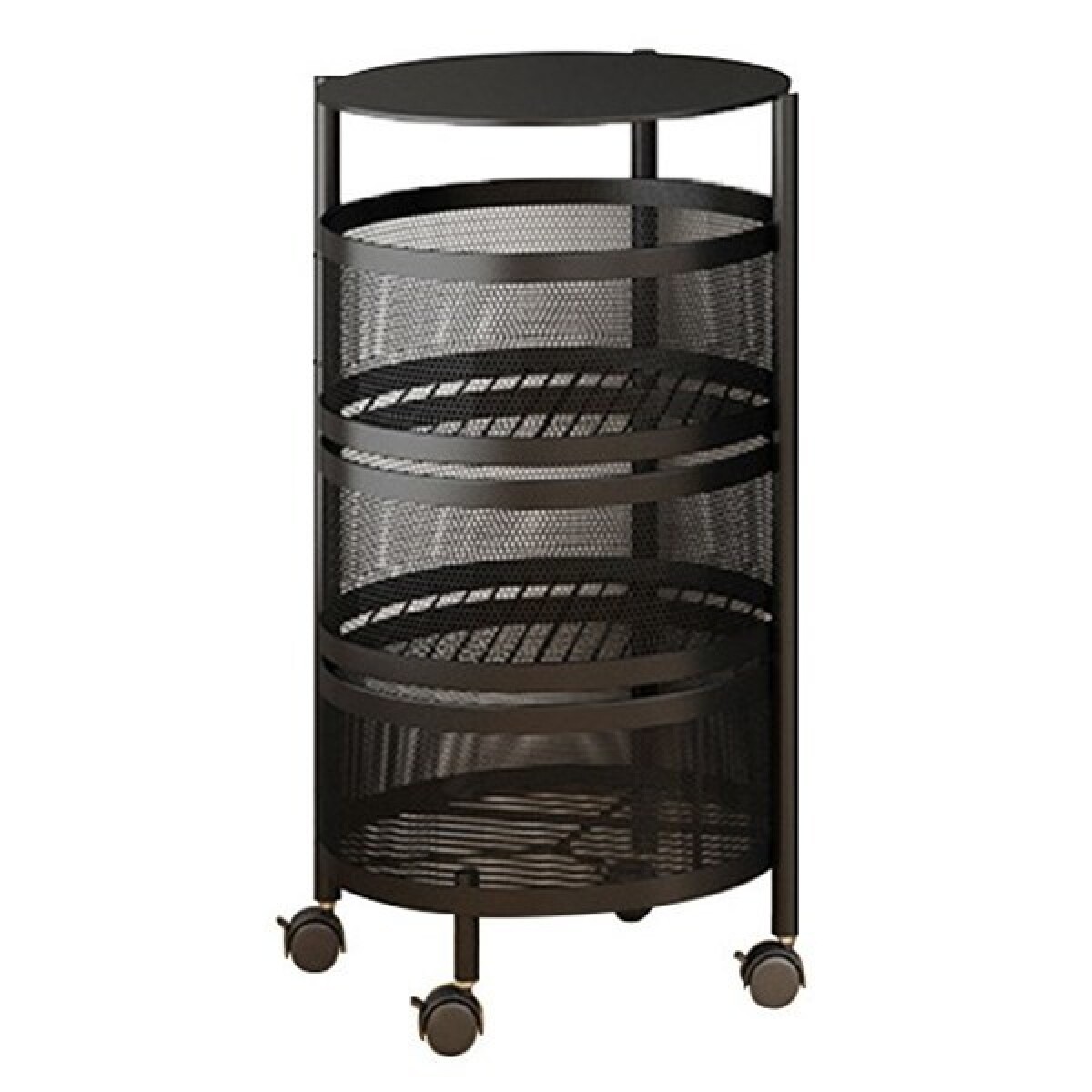 ORGANIZADOR CON RUEDAS METAL REDONDO 