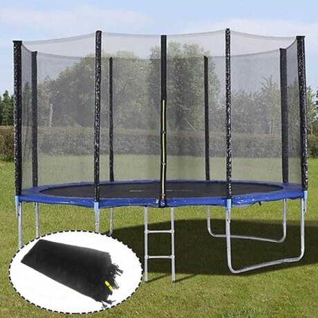 Red De Protección P/ Cama Elástica 2.44m Trampolín Negro