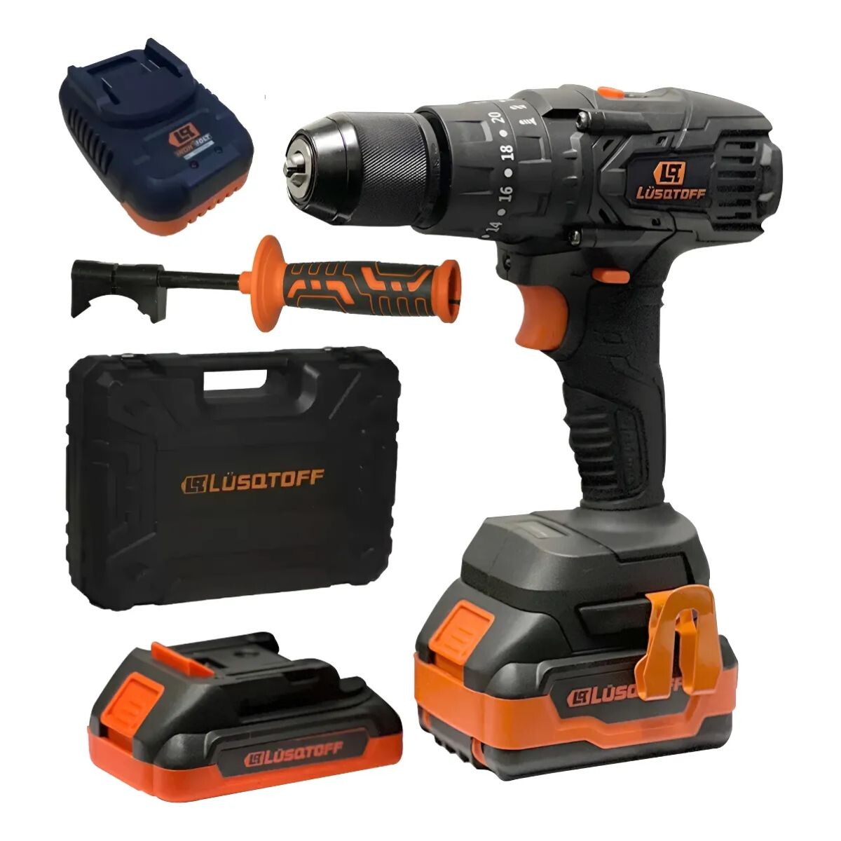 TALADRO PERC A BATERIA 13MM C/2 BAT 2.0AMP + CARG. TIL80-9BK Taladro Perc A Bateria 13mm C/2 Bat 2.0amp + Carg. Til80-9bk