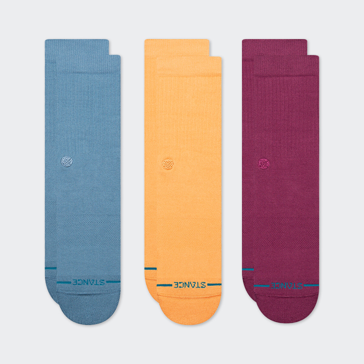 Medias Stance Icon 3 Pack - Multicolor 
