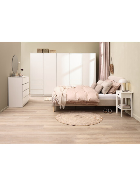 Mesa de luz NORDBY 1 cajón 1 estante blanco Mesa de luz NORDBY 1 cajón 1 estante blanco