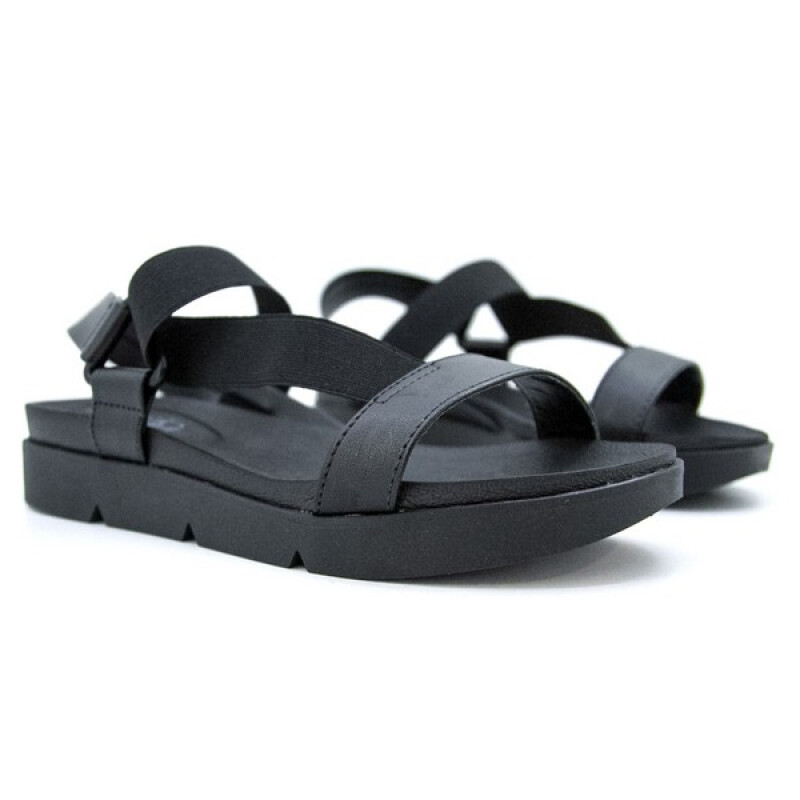 Sandalias - Beira Rio - Beira Rio Sandalia Casual Baja de Mujer - 8387.505-16773 Negro-negro